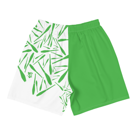 Unisex Athletic Long Shorts Juggling Harlequin Green